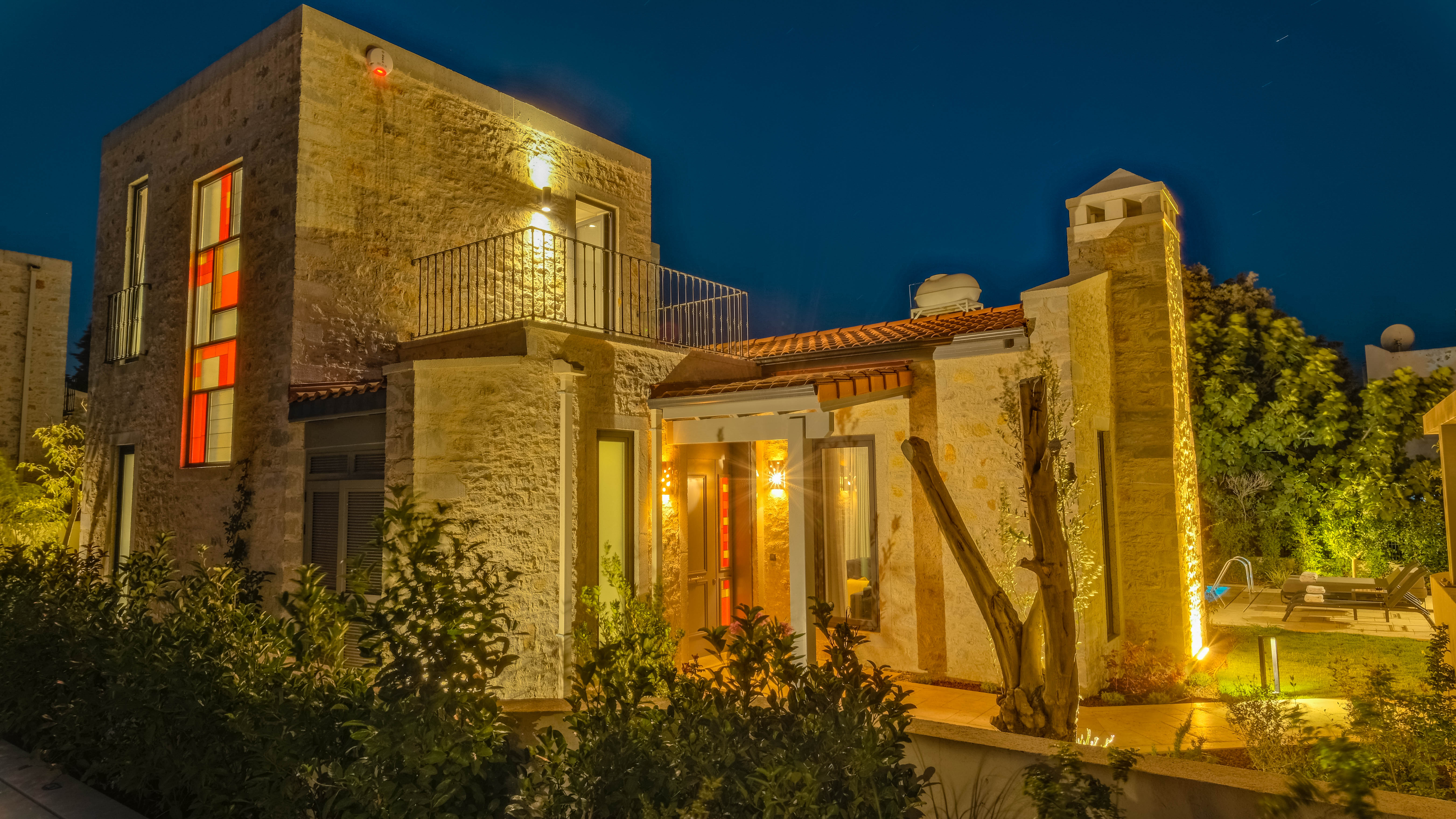 Villa gece dış